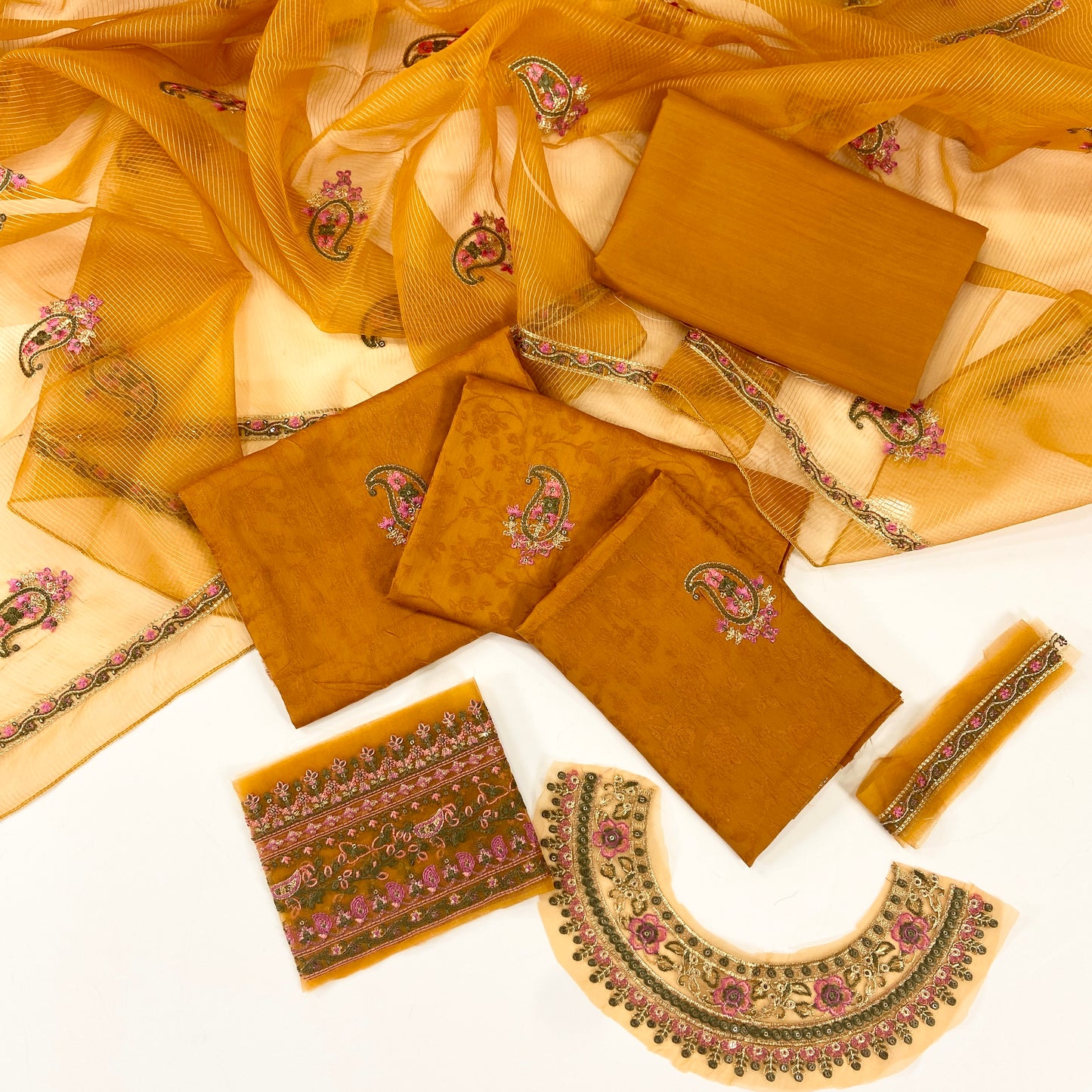 Agha Jaan Viscous Jacquard 3PC