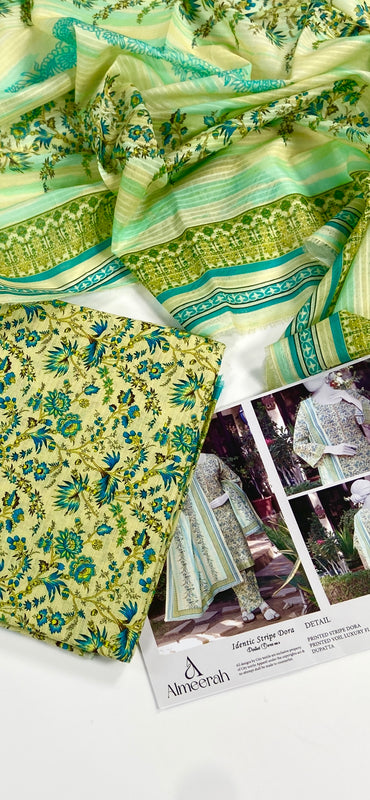 Almeerah Vol-3 Digital Printed Stripe Dora 3PC