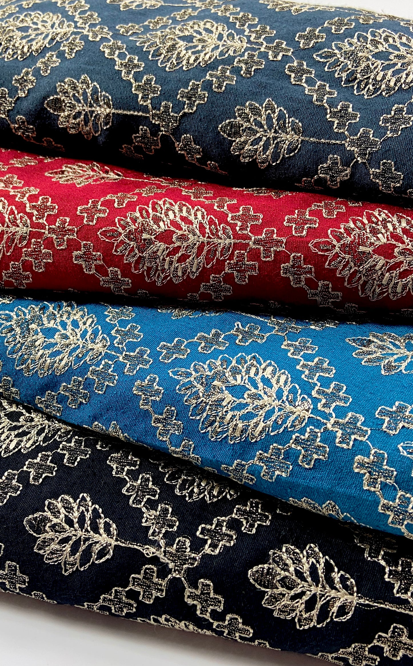 Pack of 4 – Bareeze Style Embroidered Karandi Fabric 2-PC