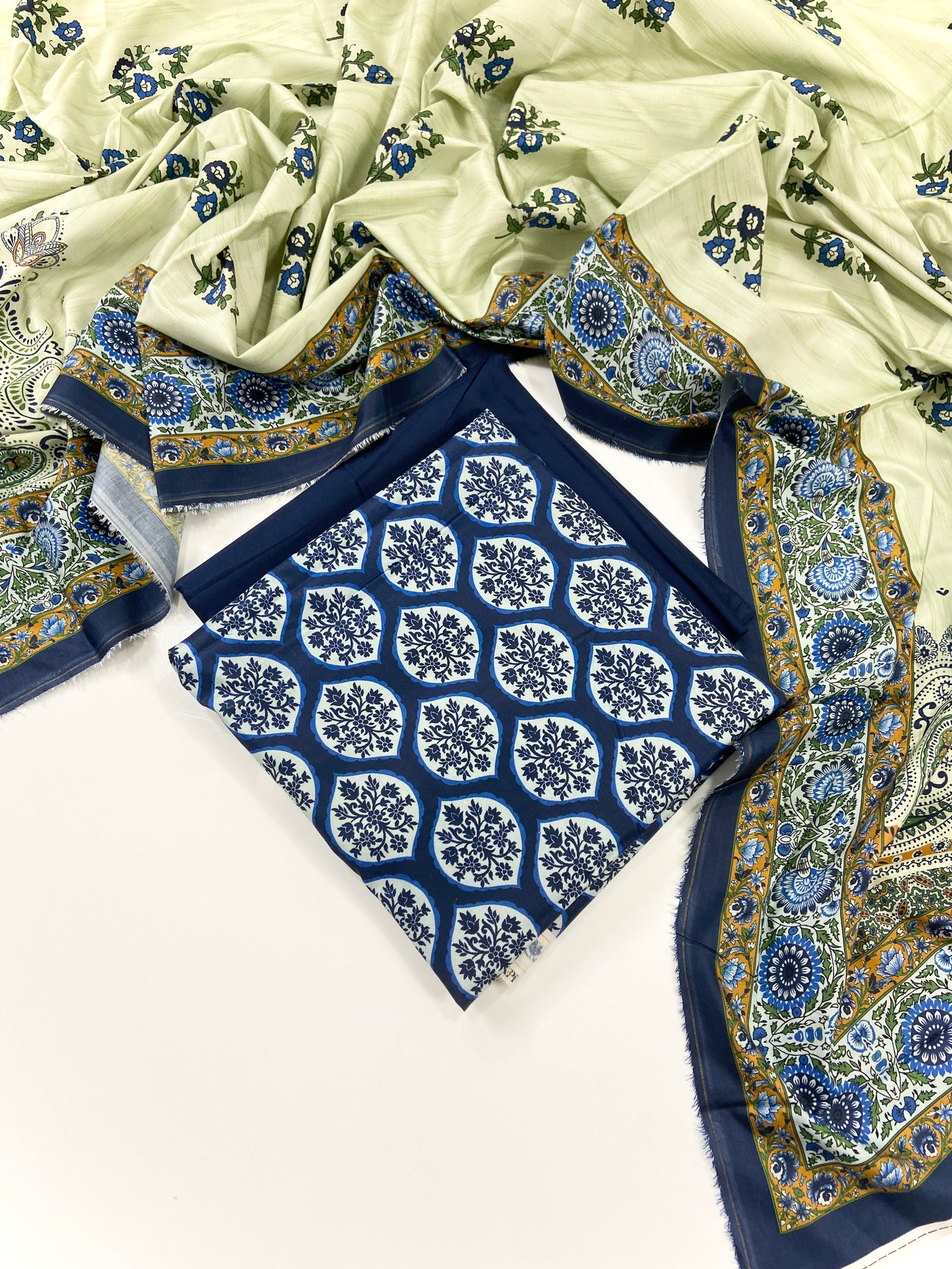 Sapphire Digital Printed Linen 3-PC