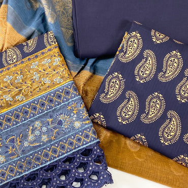 Satrangi By Anaya Noor Emb Lawn 3-PC