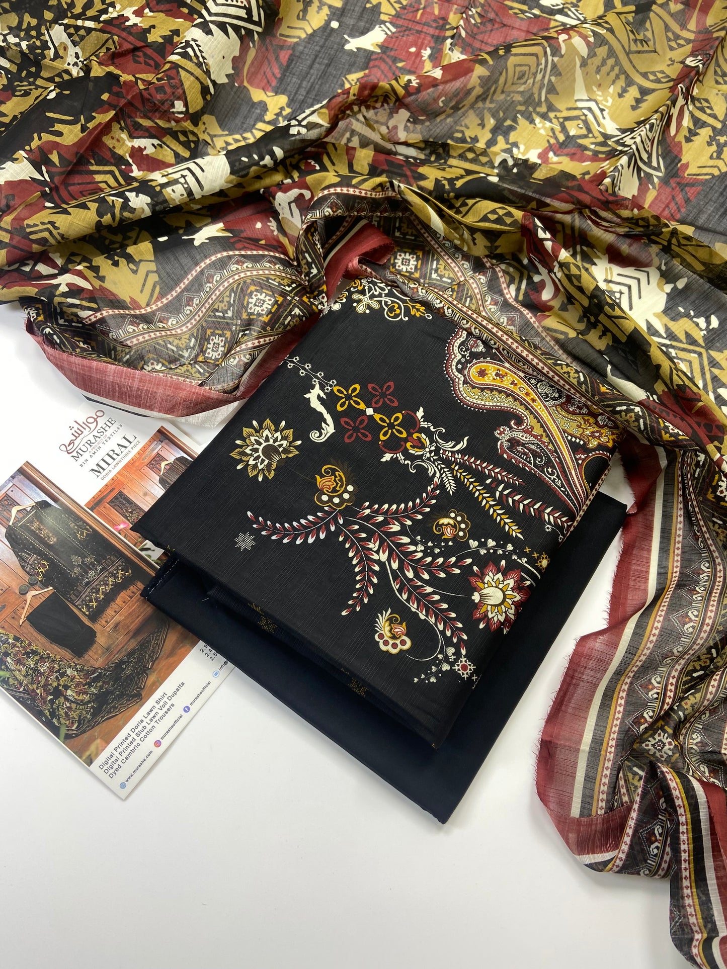 Miral By Murashe Printed Lawn 3-PC