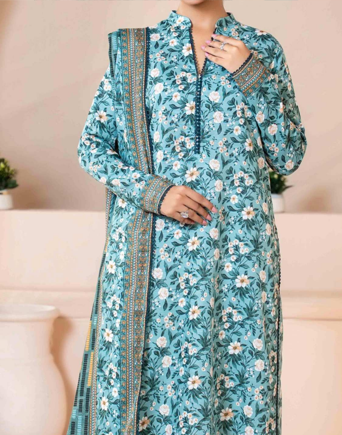 Mehnaz Airjet Printed Khaddar 3PC