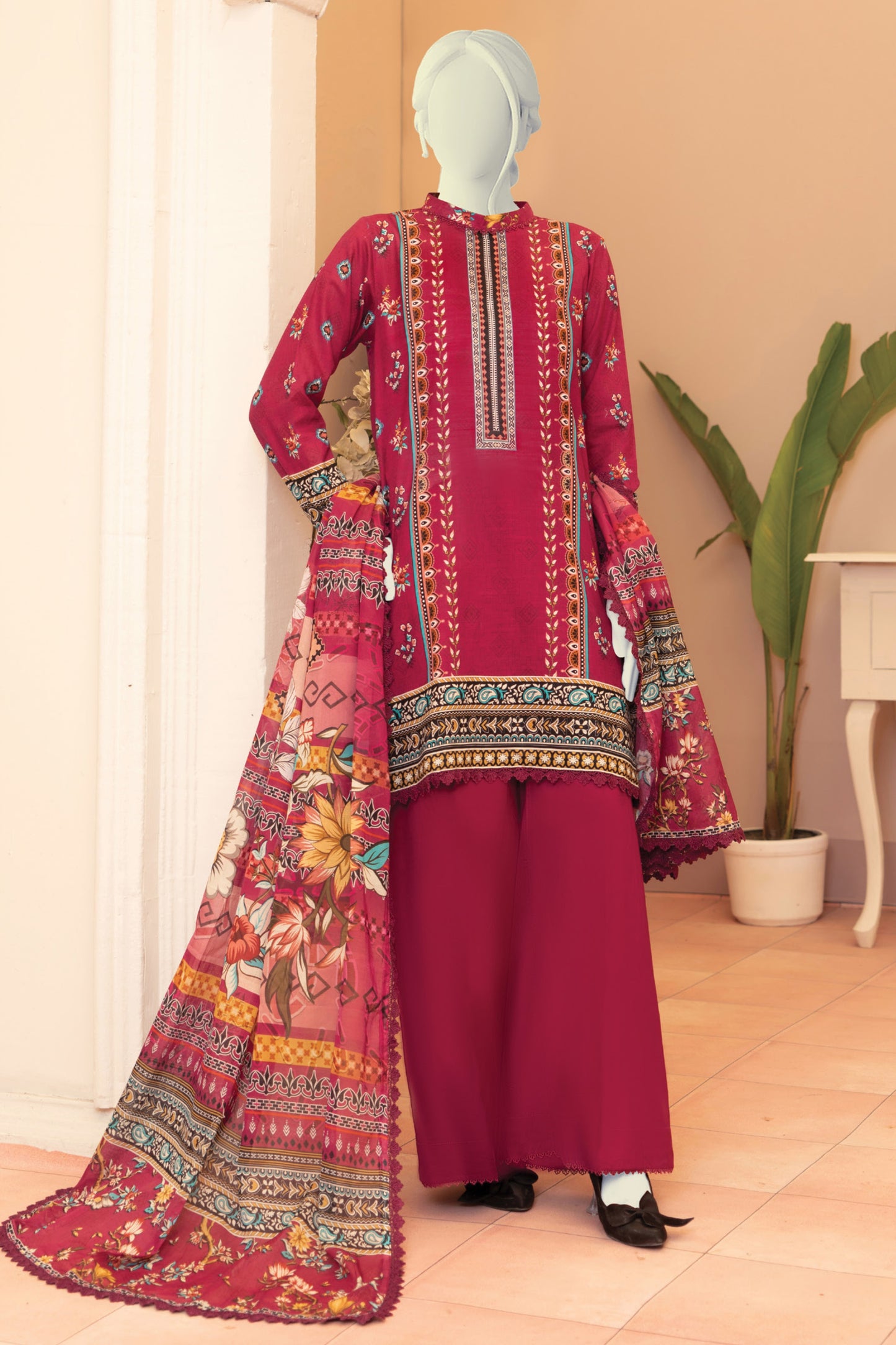 Minsa By Murashe Printed Lawn 3-PC