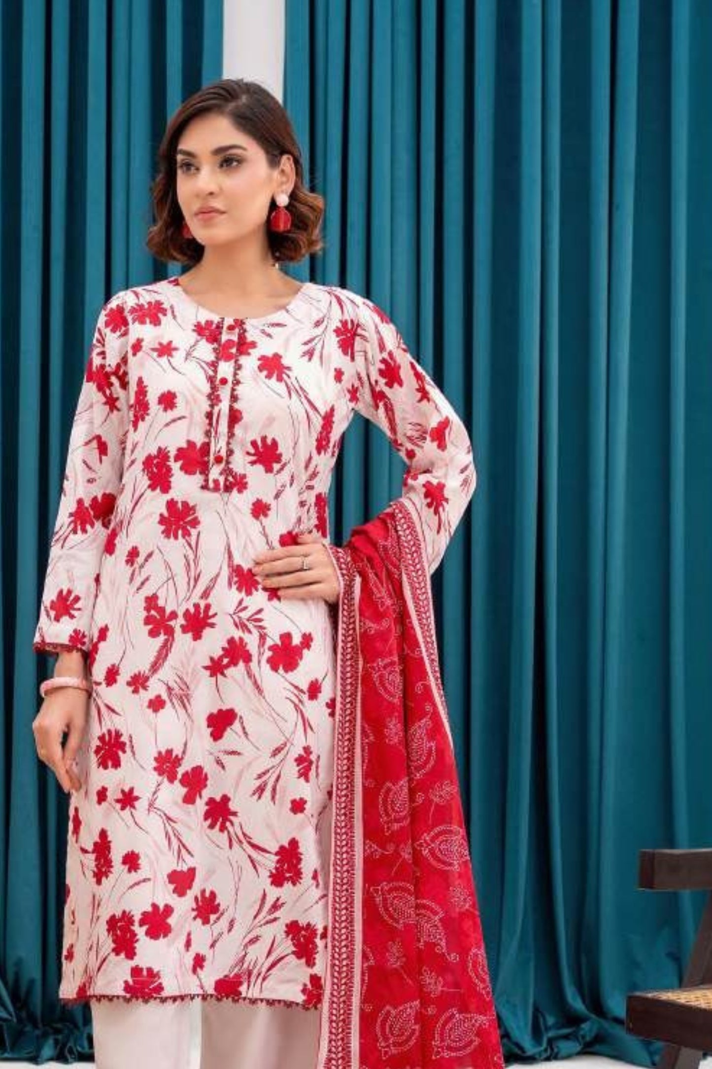 Zesh Printed Lawn 3-PC