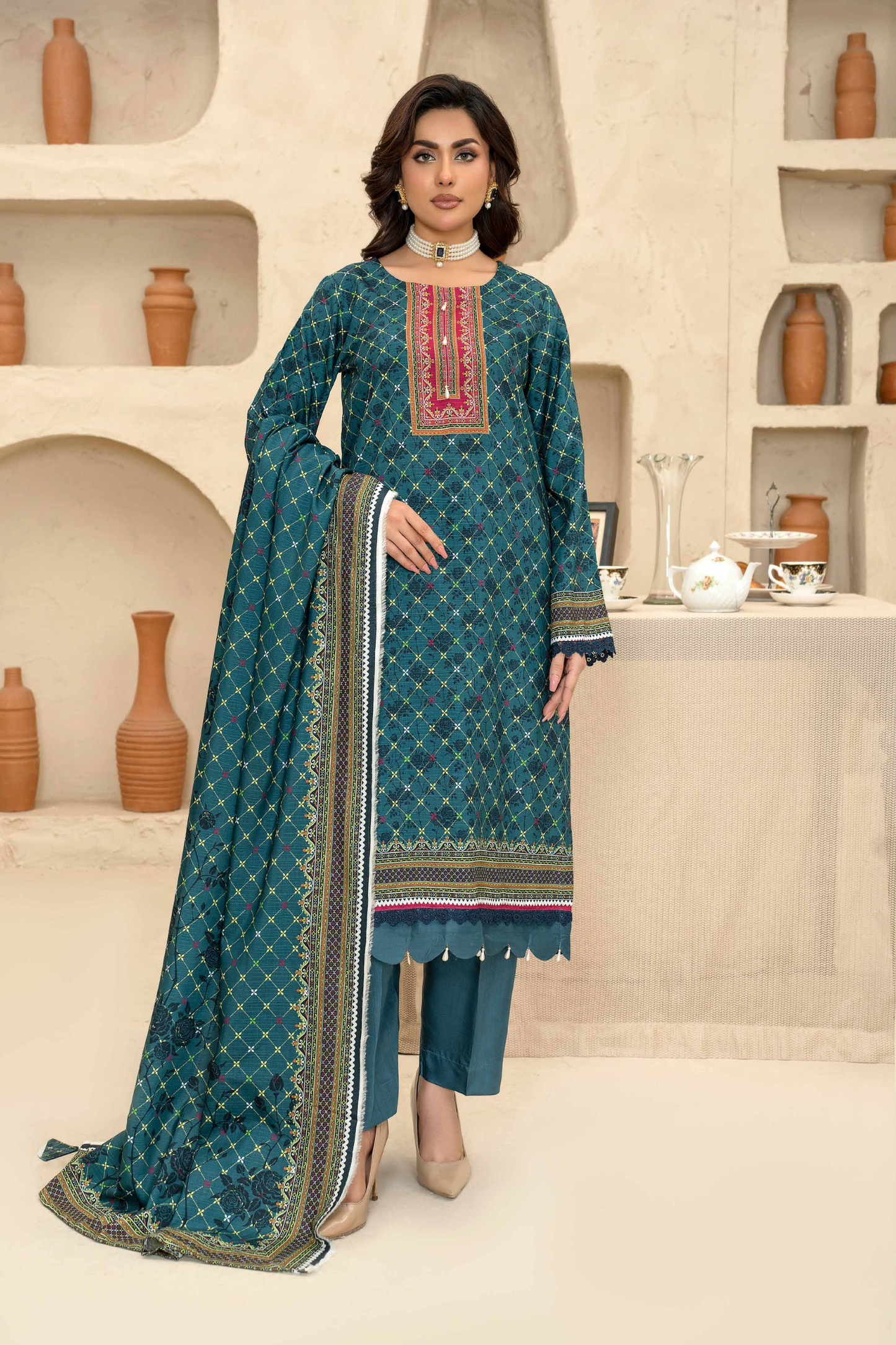 Esha Eshal by Bin Ilyas Premium Printed Viscose 3PC