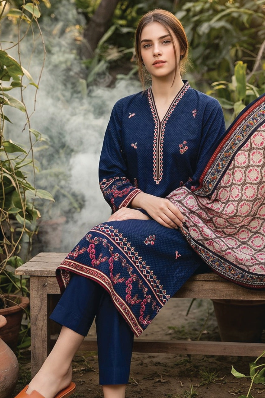 Salina By Regalia Digital Printed Khaddar 3PC