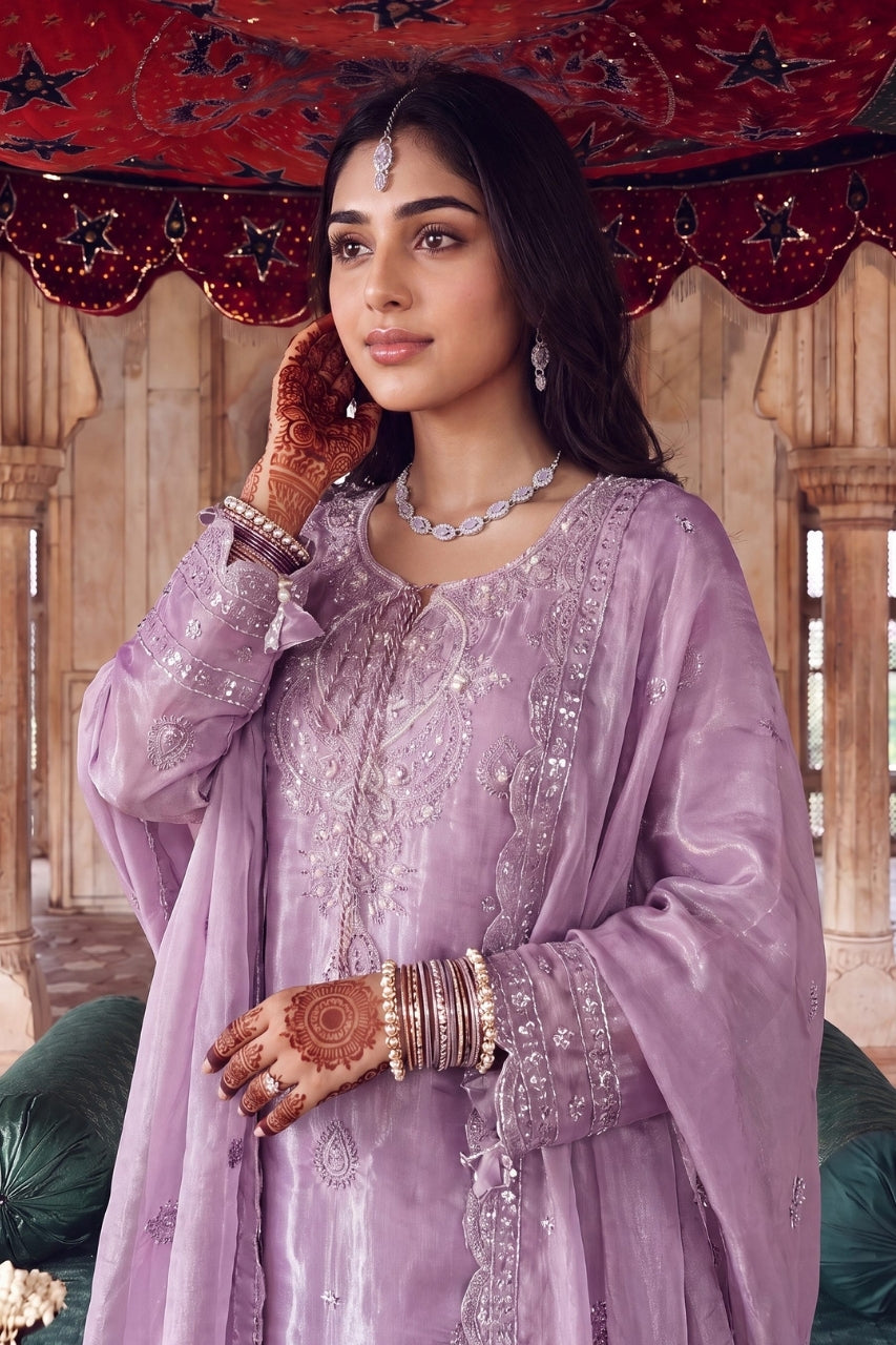 Zebaish By Dressline Luxury Un-Stitched Sheesha Silk Volume 3PC
