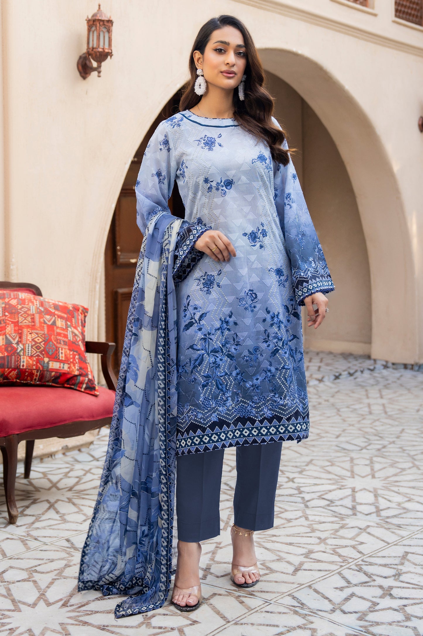 Rajahs Digital Printed Lawn 3PC