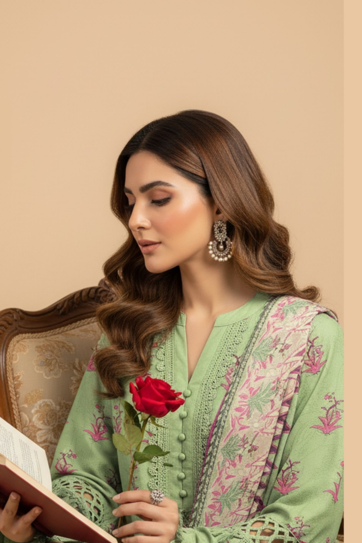Noor By Fiza Noor Printed Wool 3PC