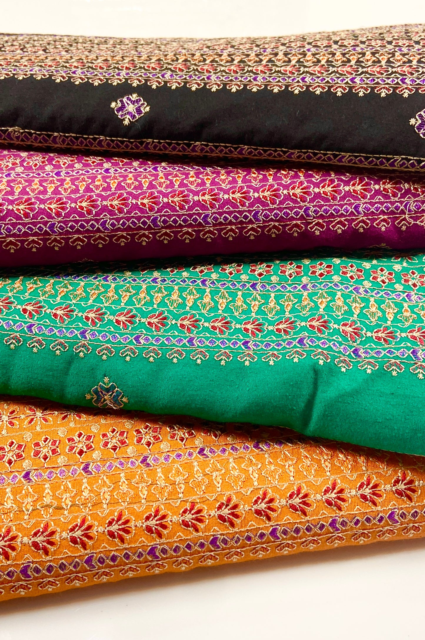 Pack of 4 – Bareeze Style Embroidered Karandi Fabric 2-PC