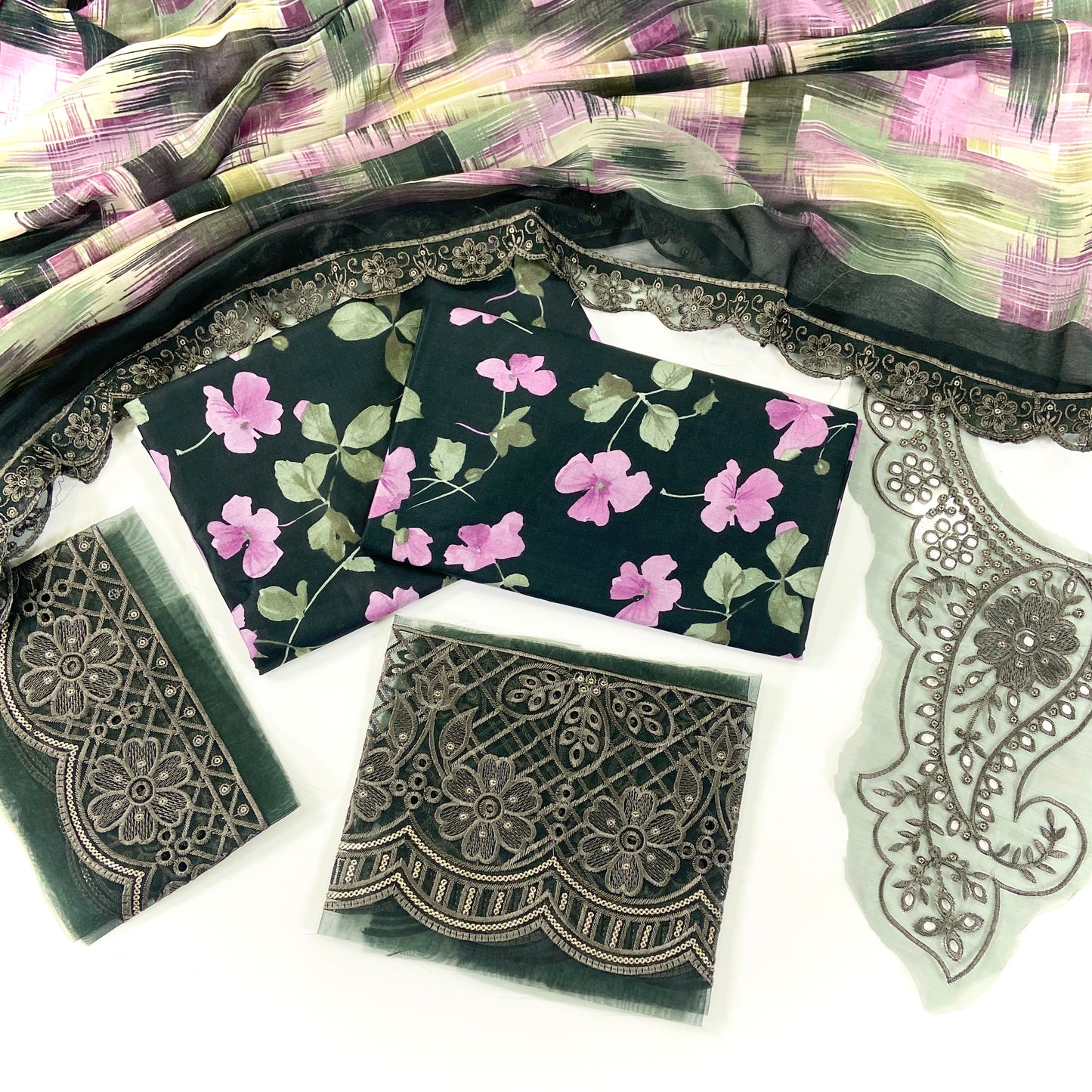 Sapphire Emb luxury Lawn-3PC