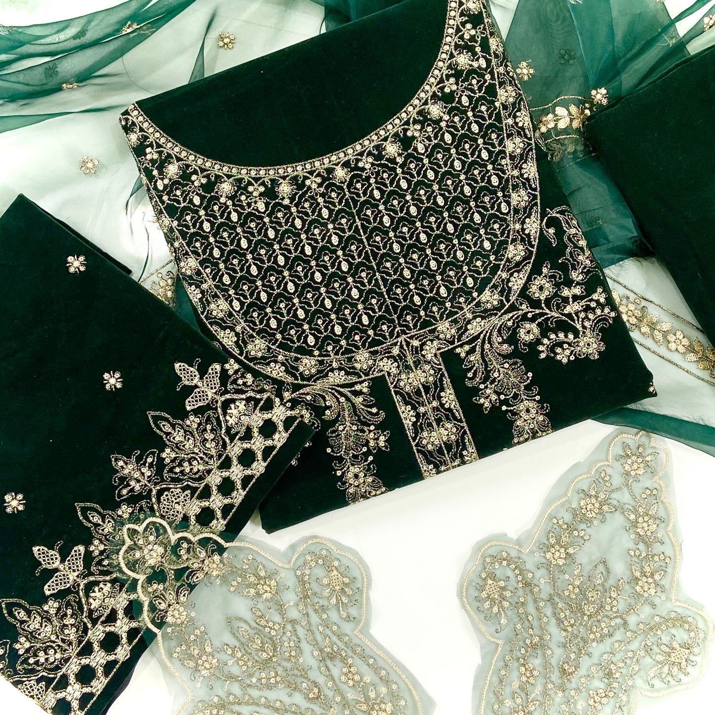 Maria B Sweet Velvet Embroidered 3PC