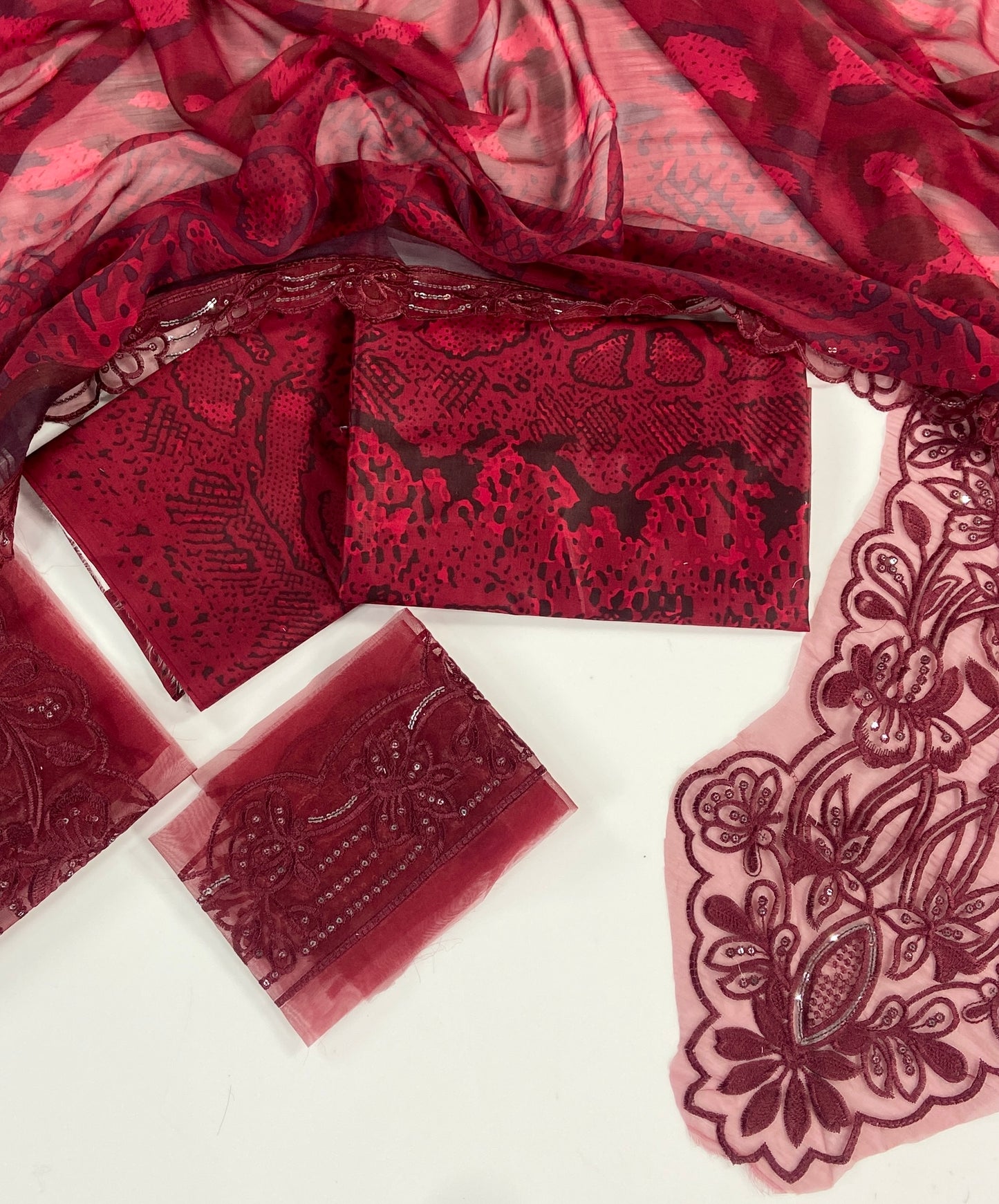 Maria B Embroiderd & Digital Printed Lawn 3PC