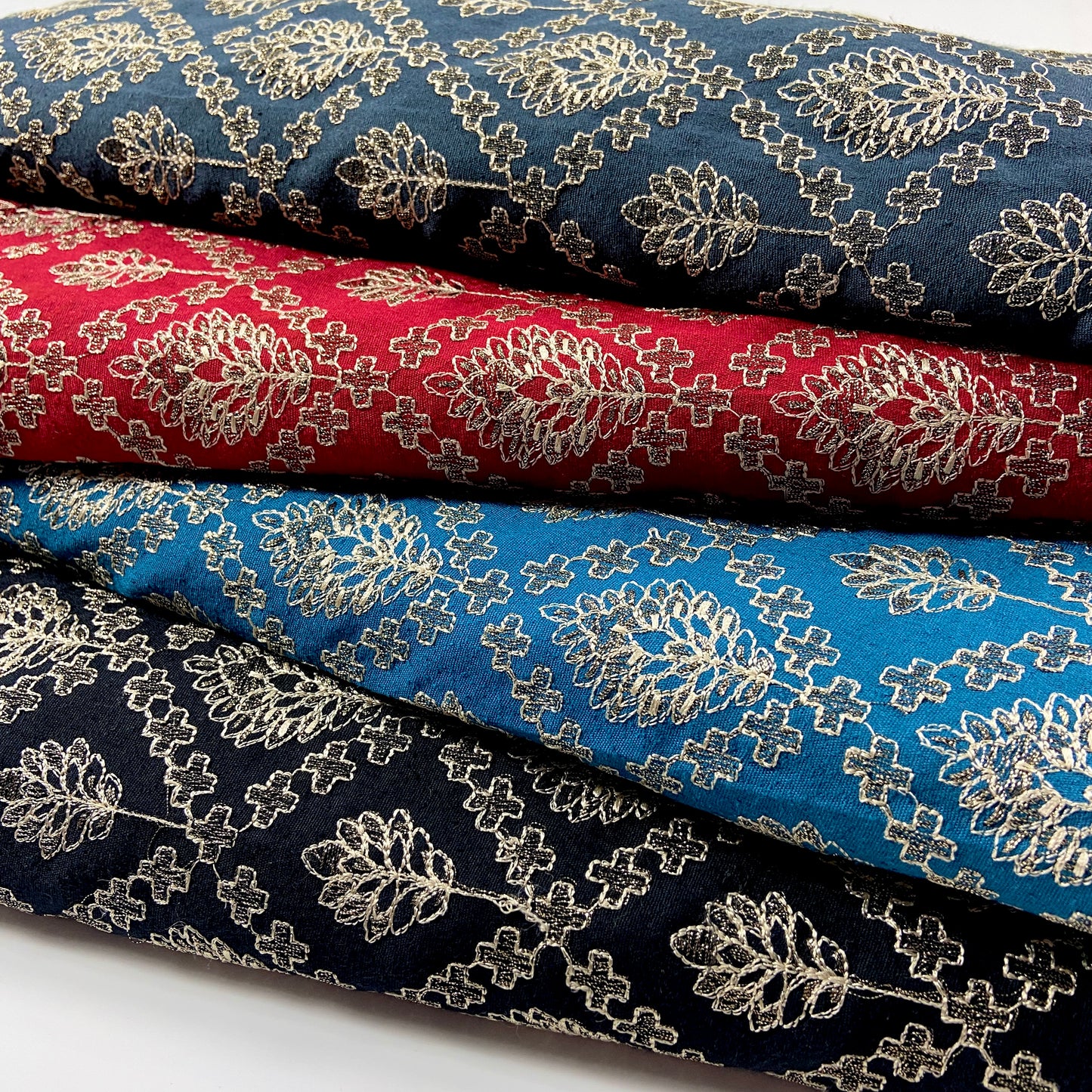 Pack of 4 – Bareeze Style Embroidered Karandi Fabric 2-PC