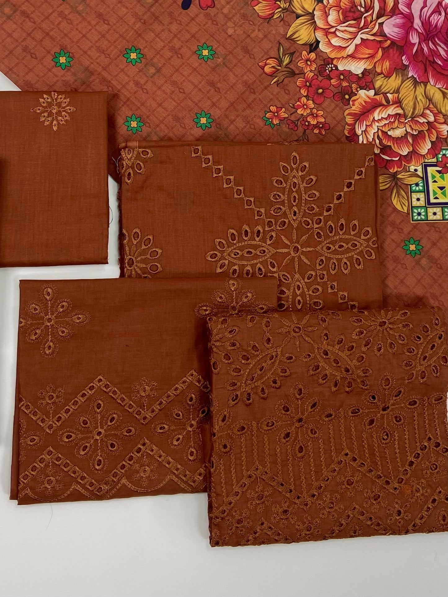 Adan's Libas Embroidered Lawn 3-PC