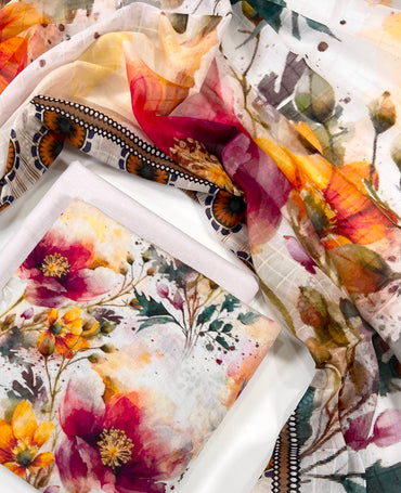 Anaya Noor Digital Printed Lawn 3PC