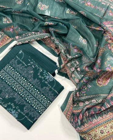 Mausummery Digital Printed Khaddar 3PC