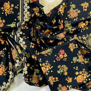 Sapphire Digital Printed Khaddar Shirt-1PC