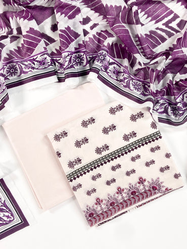 Mashaim Digital Printed Lawn 3PC
