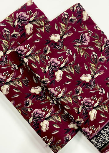 Anaya Noor Printed Bana Dora Slub Linen 2PC