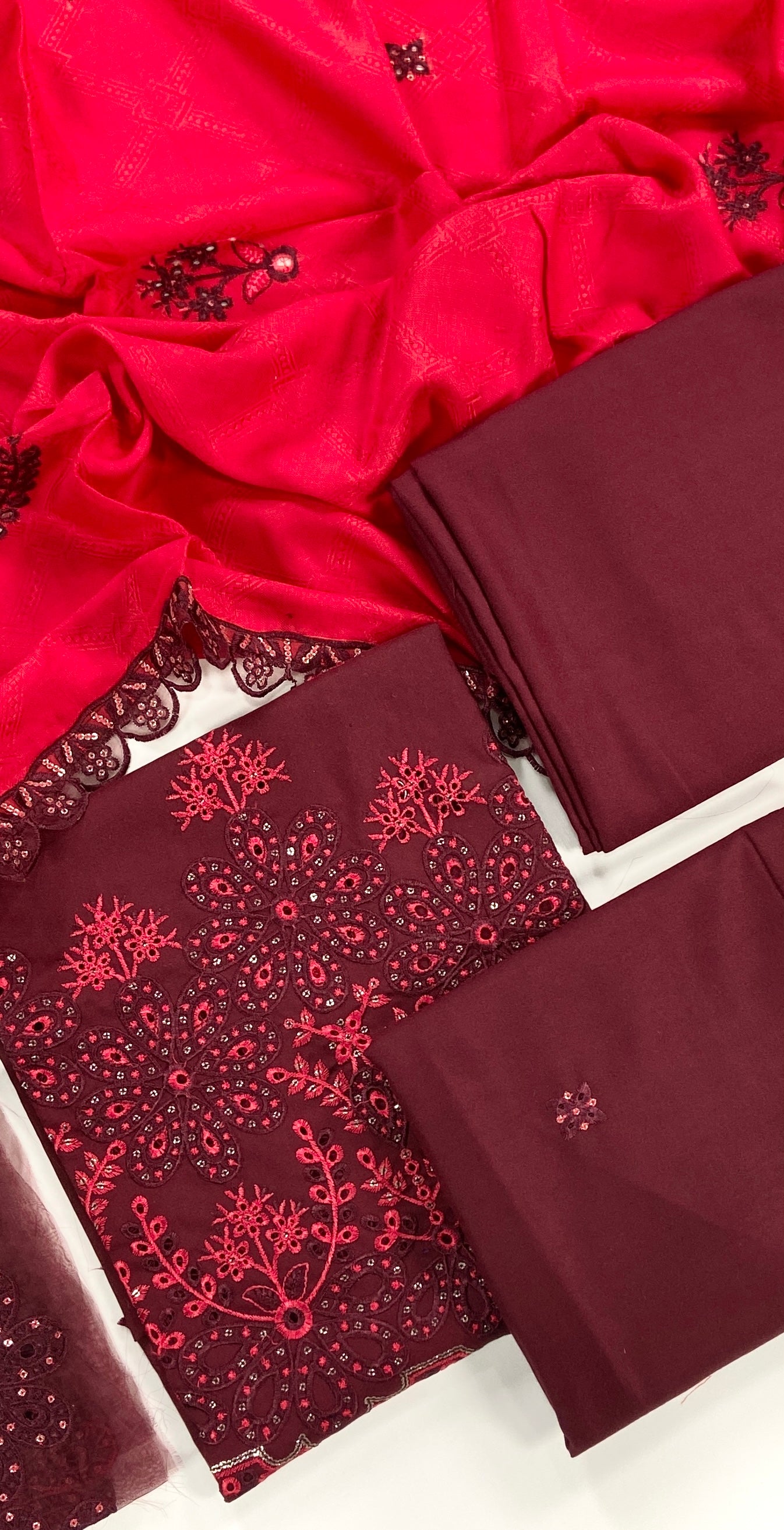 Maria B Luxury Embroidered Dhanak 3PC