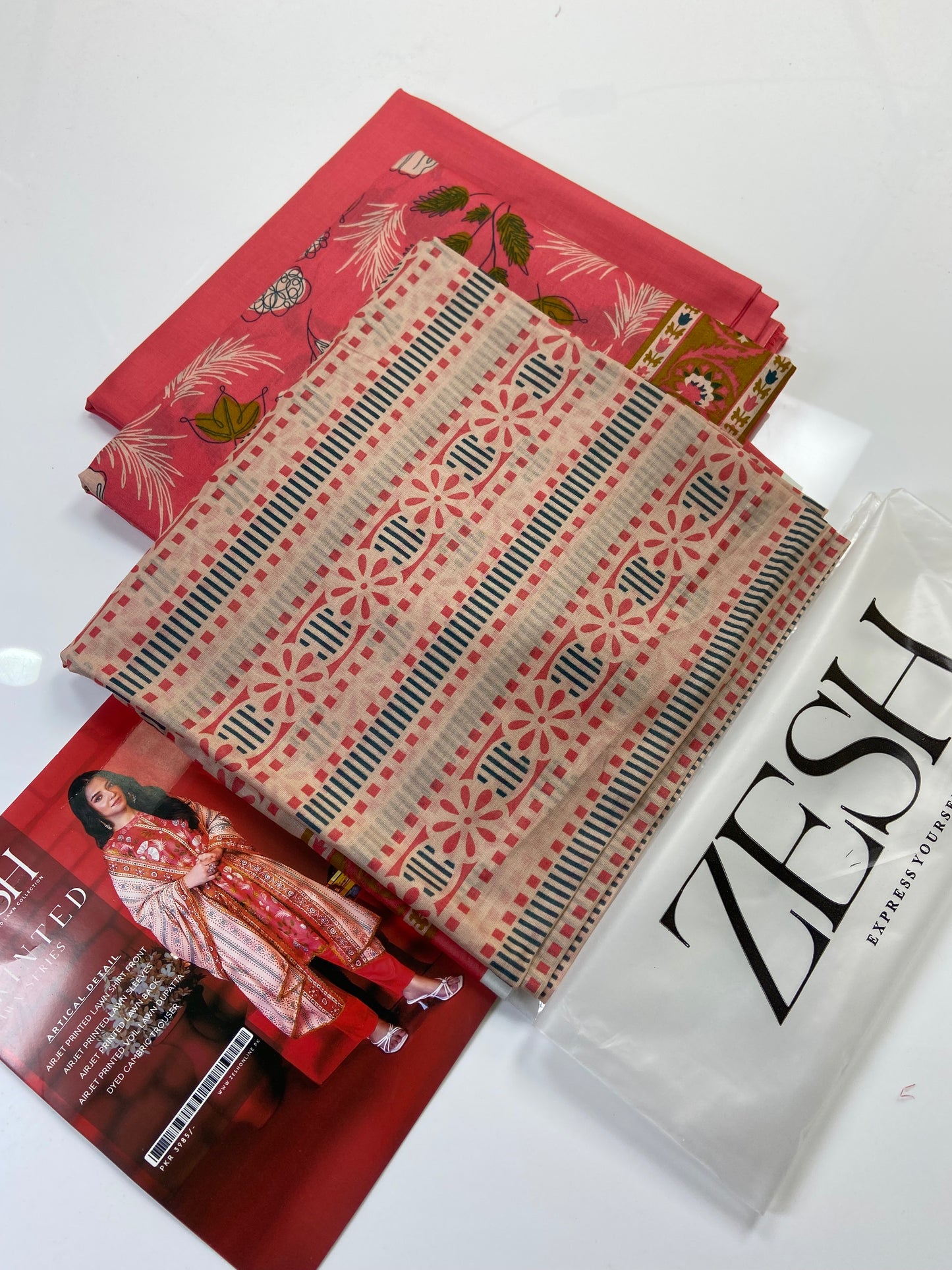 Zesh Airjet Printed Lawn 3-PC