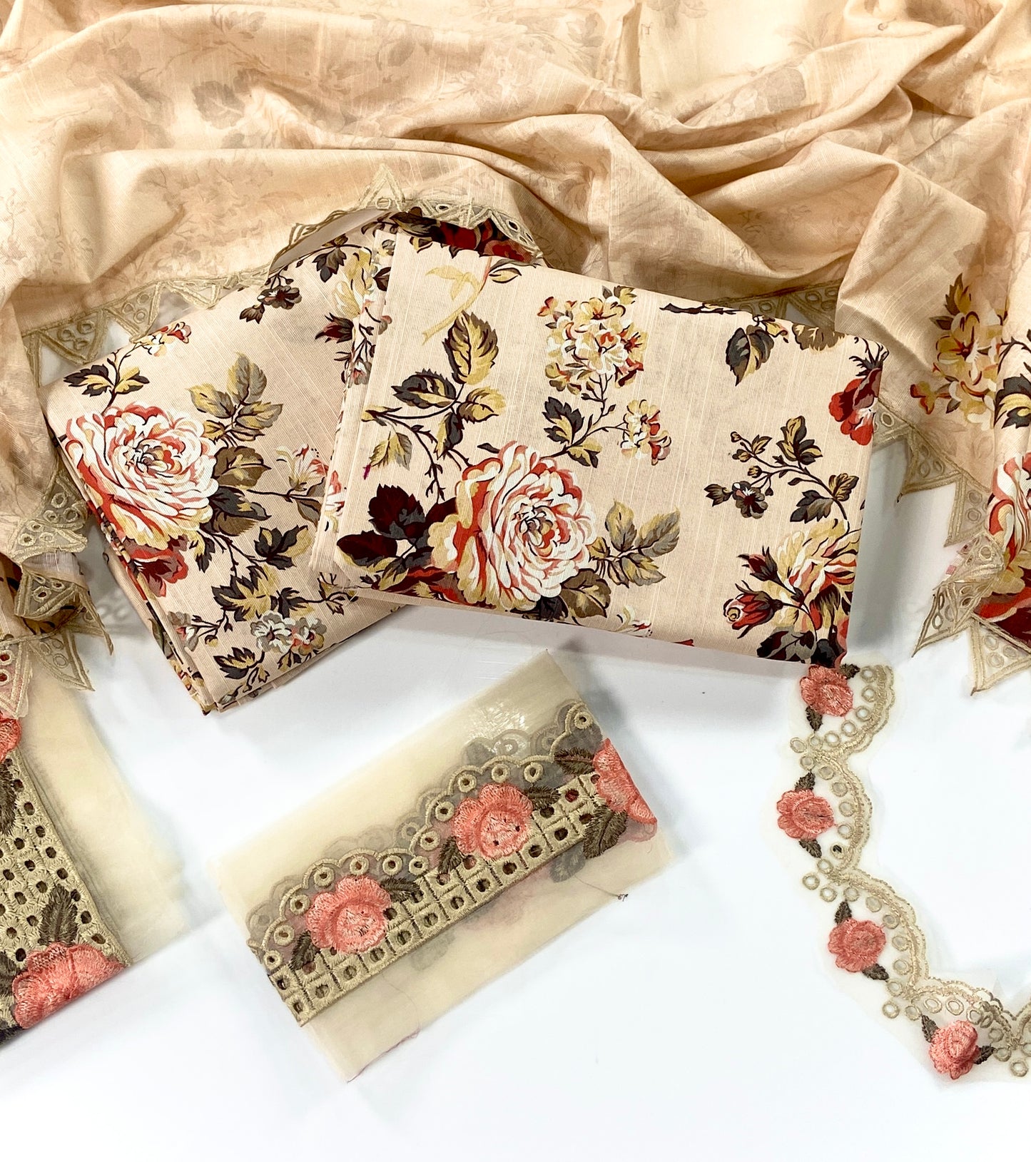 Mohagni Emb Khaddar With Patches 3PC
