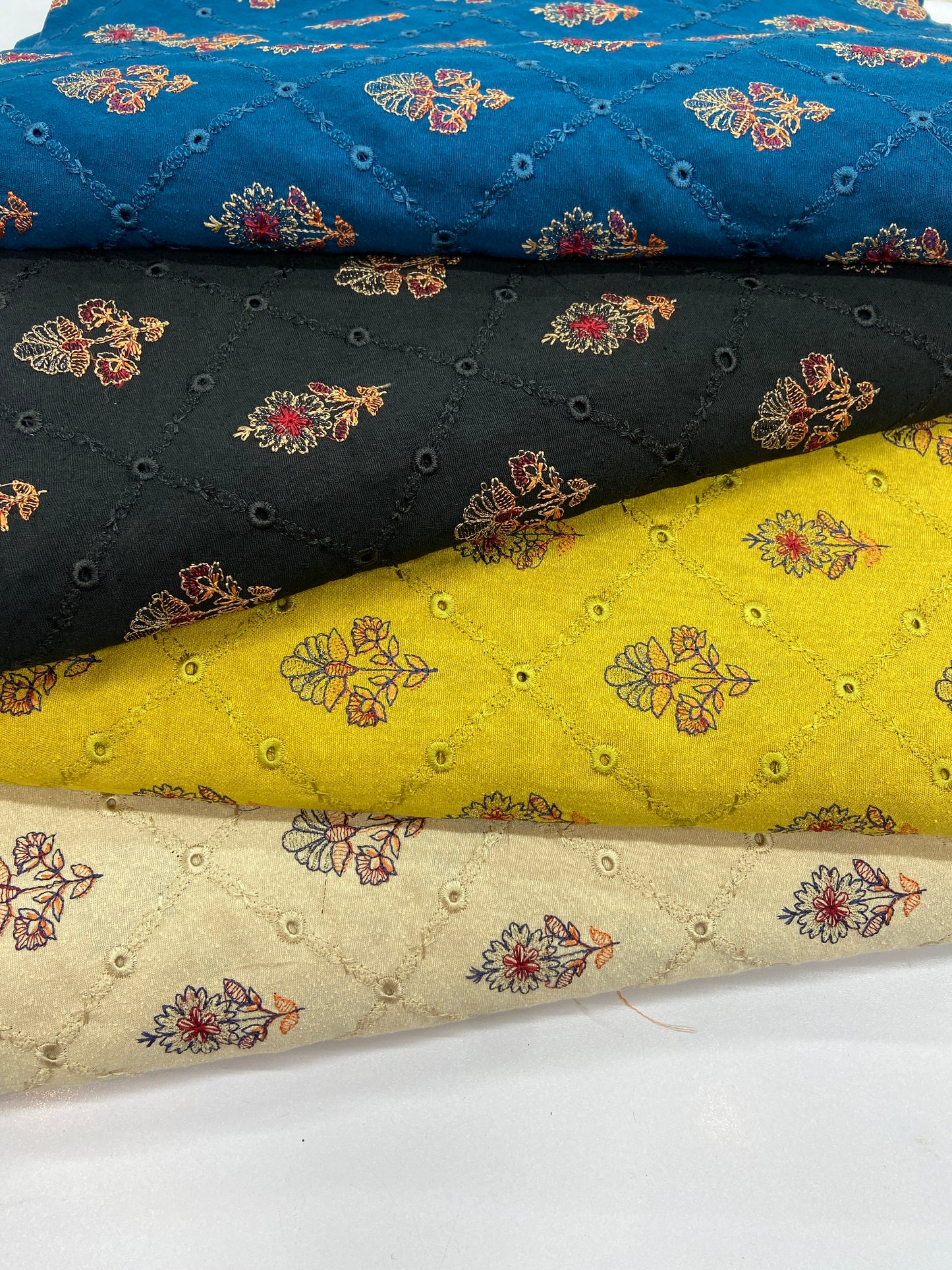 Pack of 4 – Bareeze Style Embroidered Karandi Fabric 2-PC