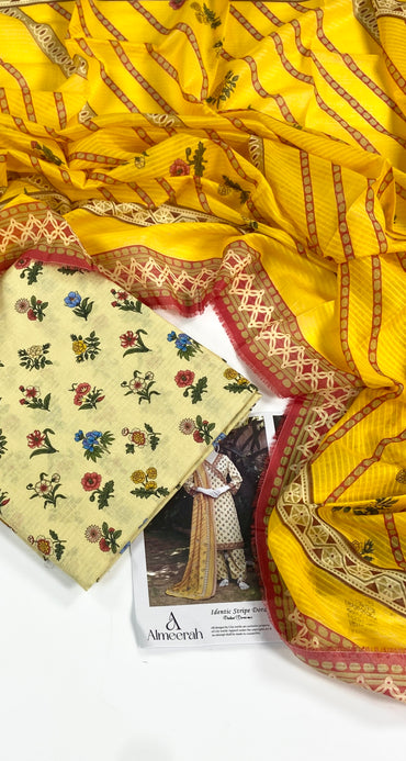 Almeerah Vol-3 Digital Printed Stripe Dora 3PC