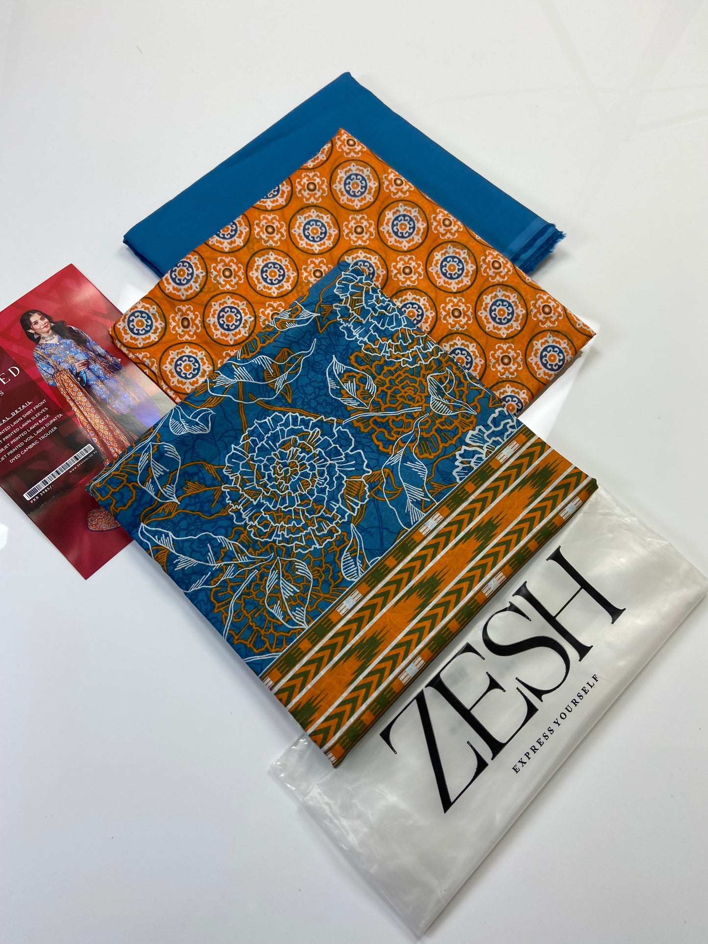 Zesh Airjet Printed Lawn 3-PC