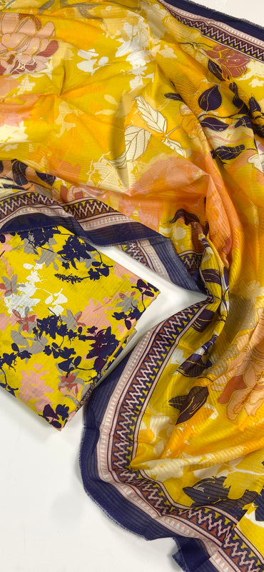 Almeerah Vol-3 Digital Printed Stripe Dora 3PC