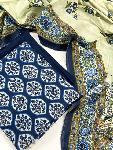 Sapphire Digital Printed Linen 3-PC