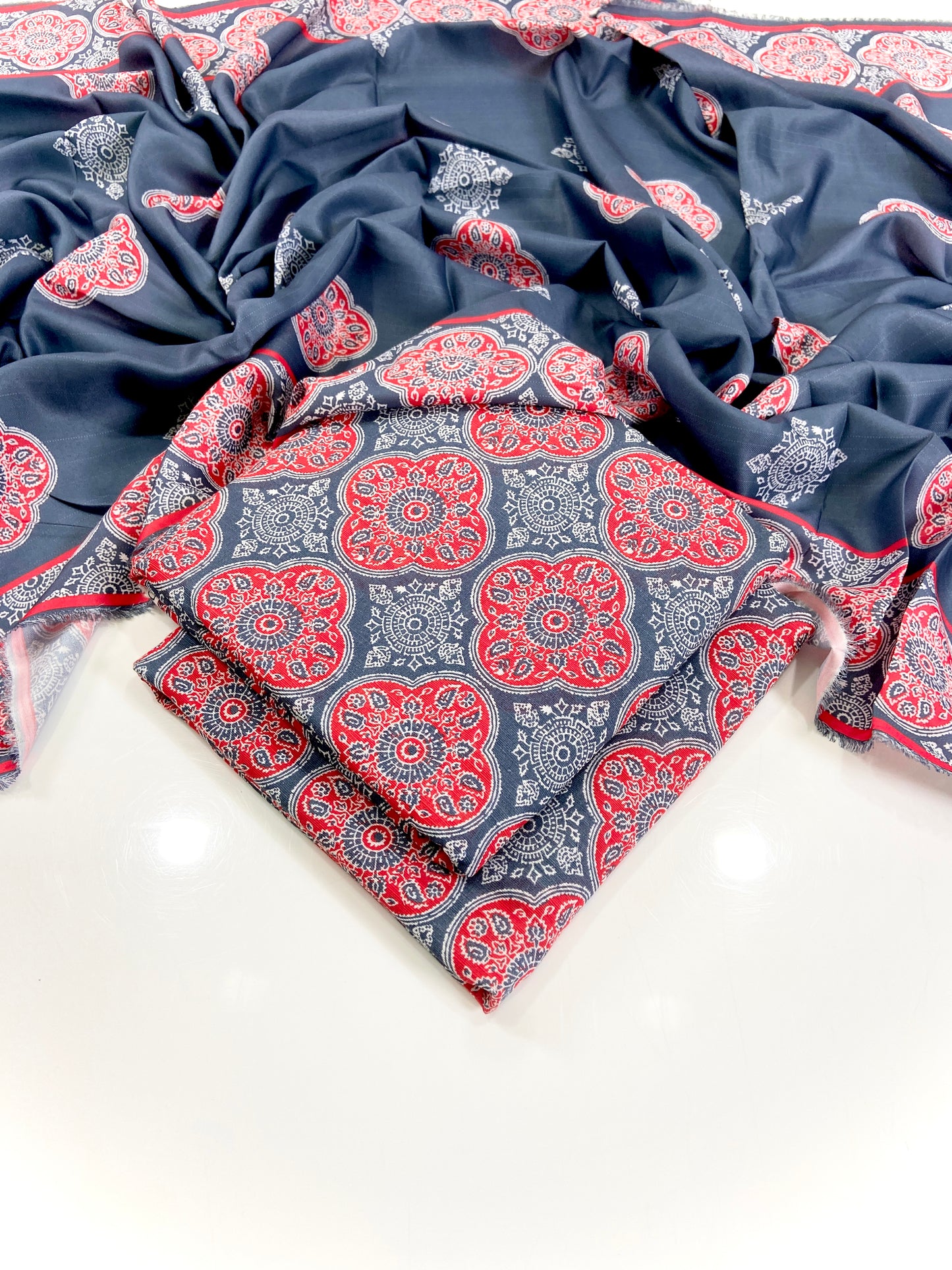Bareeze Digital Printed Slub Khaddar 3PC