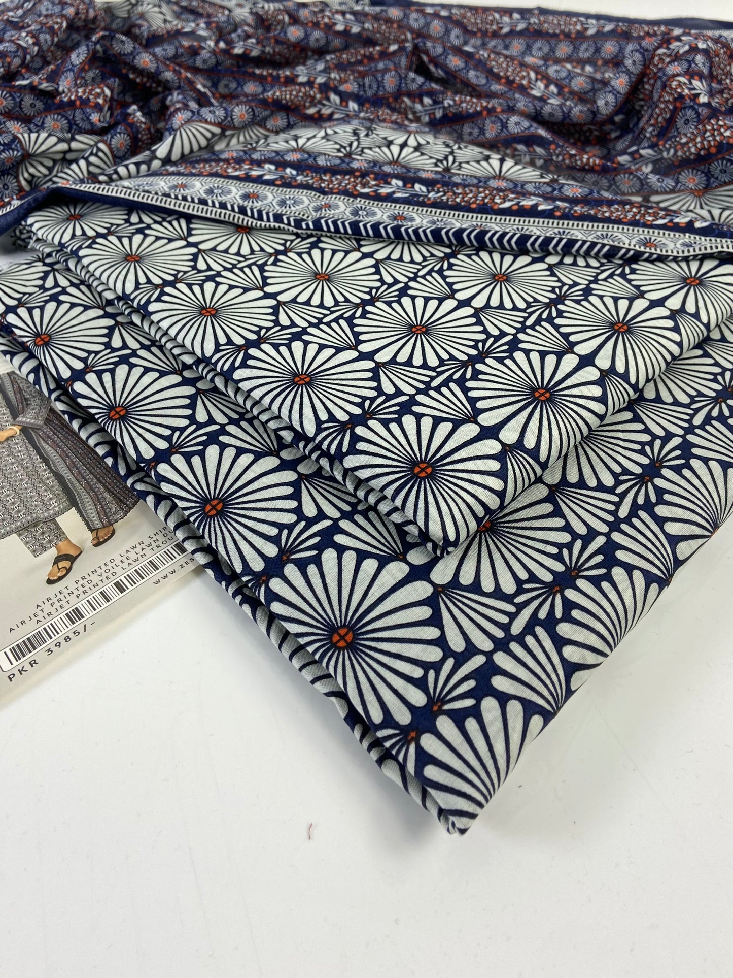 Zesh Printed lawn 3-PC