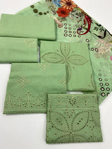 Adan's Libas Embroidered Lawn 3-PC