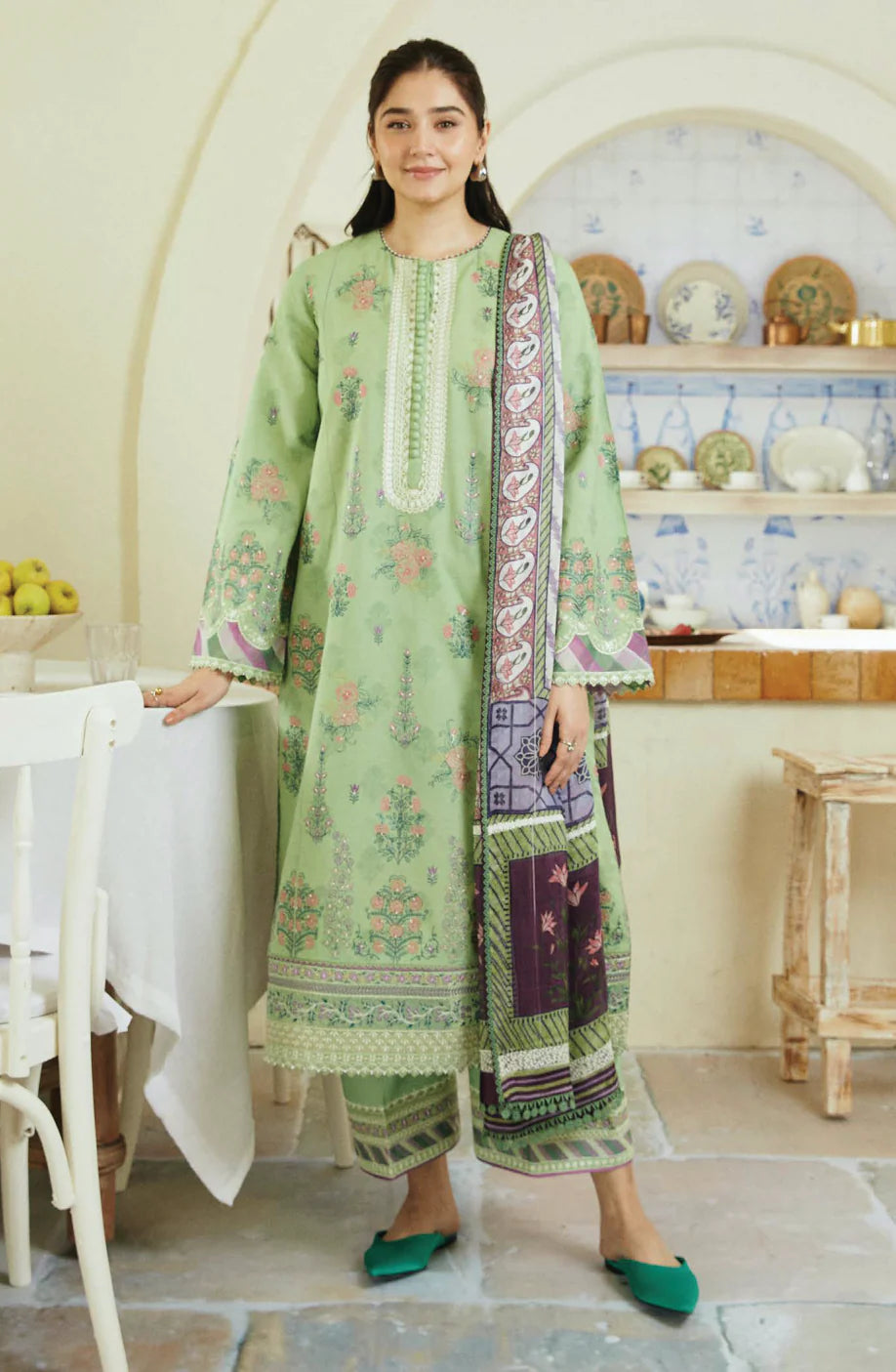 Sobia Nazir Heavy Emb Luxury Lawn 3PC
