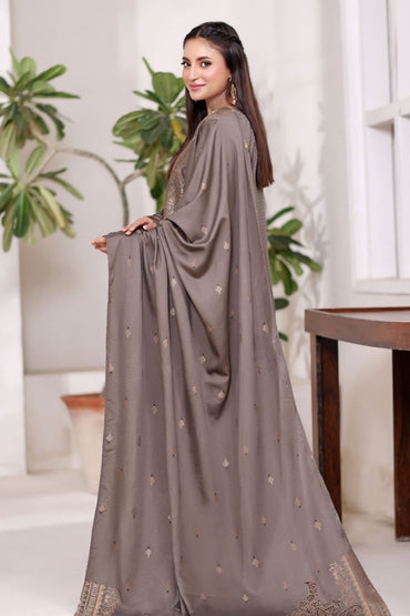 Poshna By Dressline Luxury Emb Jaquard Check Viscose 3PC