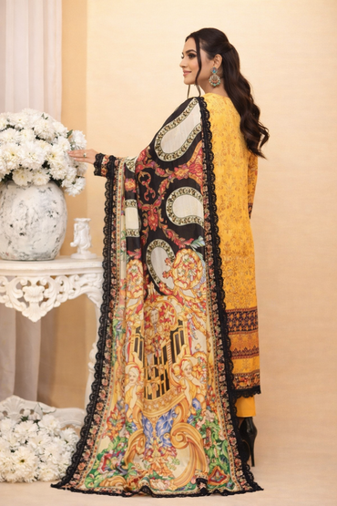 Aangan Digital Printed Lawn 3PC