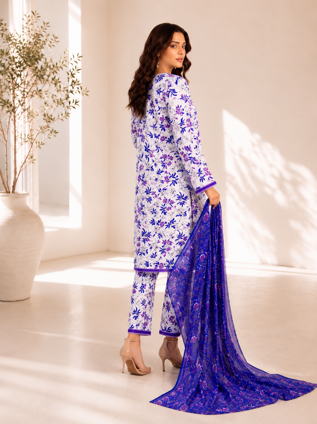 Bin Saeed Digital Printed Lawn 3PC