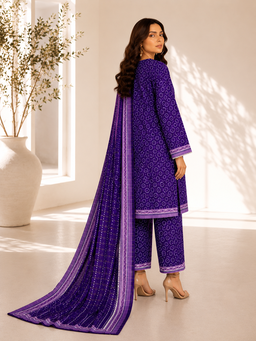 Bin Saeed Digital Printed Lawn 3PC