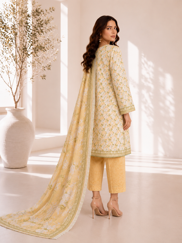 Bin Saeed Digital Printed Lawn 3PC