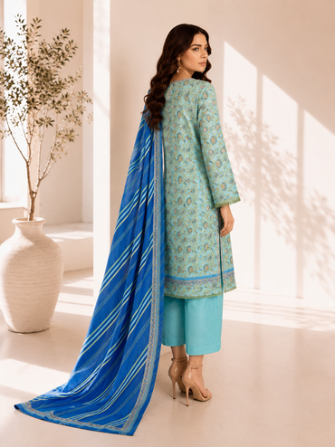 Bin Saeed Digital Printed Lawn 3PC
