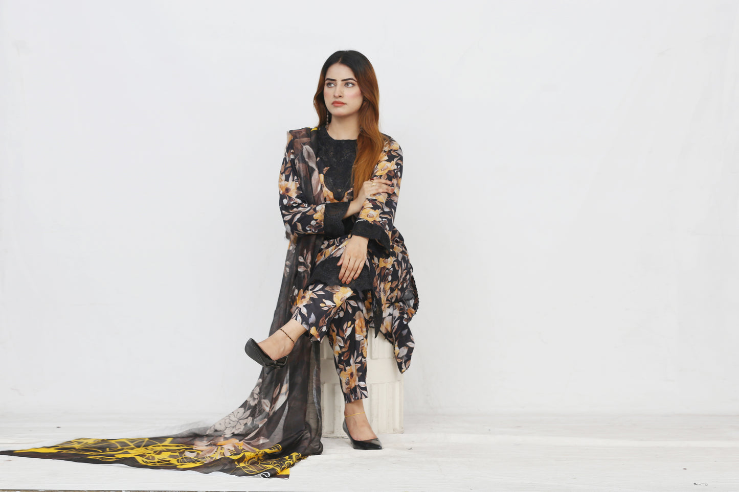 Baroque By Anaya Noor Embroidered 3PC