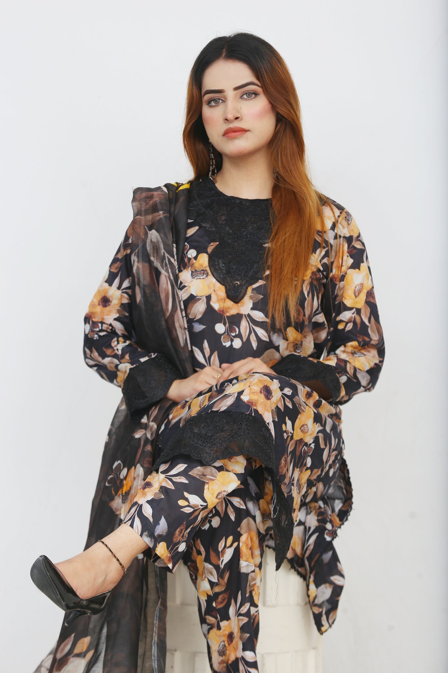 Baroque By Anaya Noor Embroidered 3PC