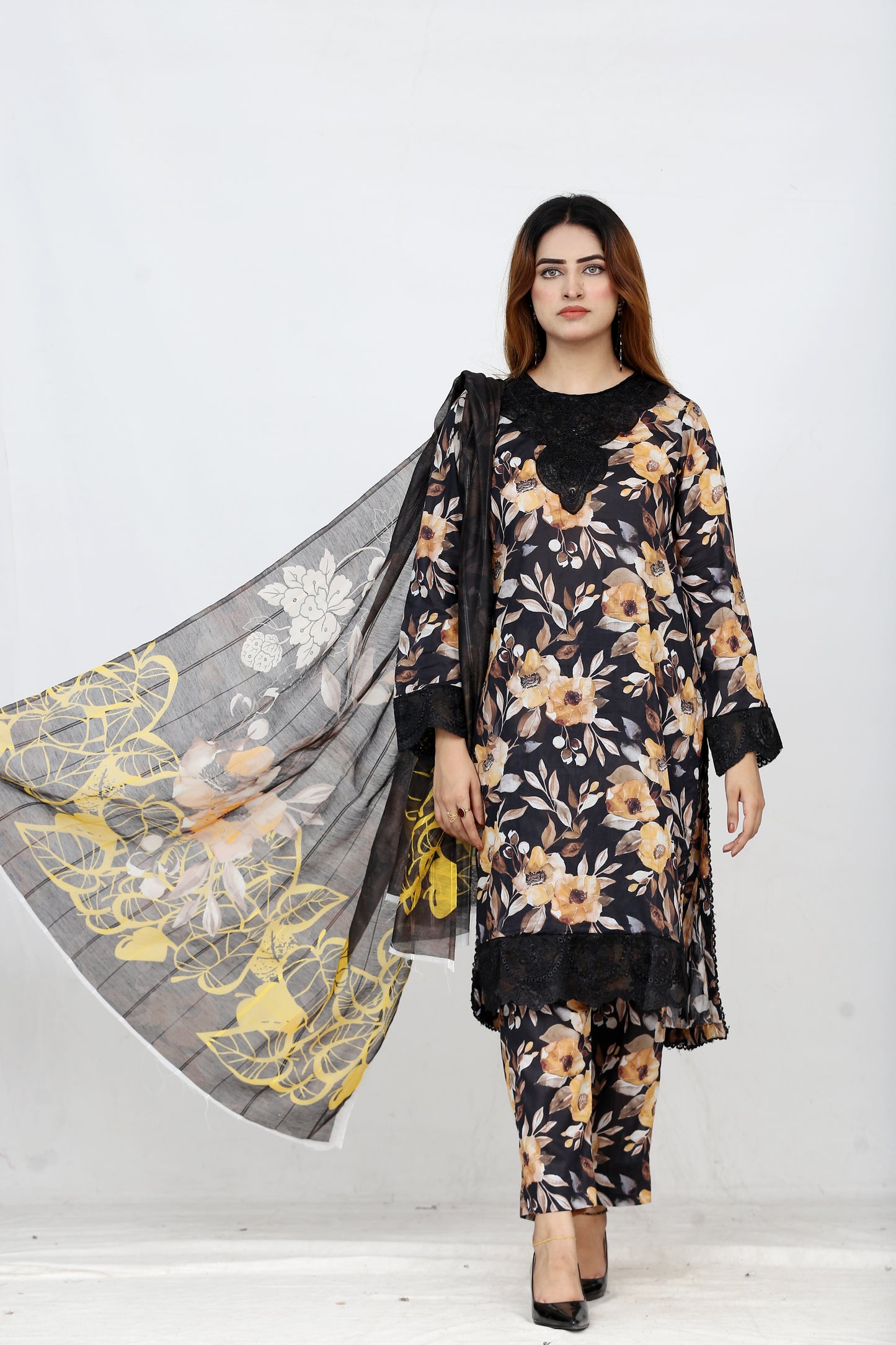 Baroque By Anaya Noor Embroidered 3PC