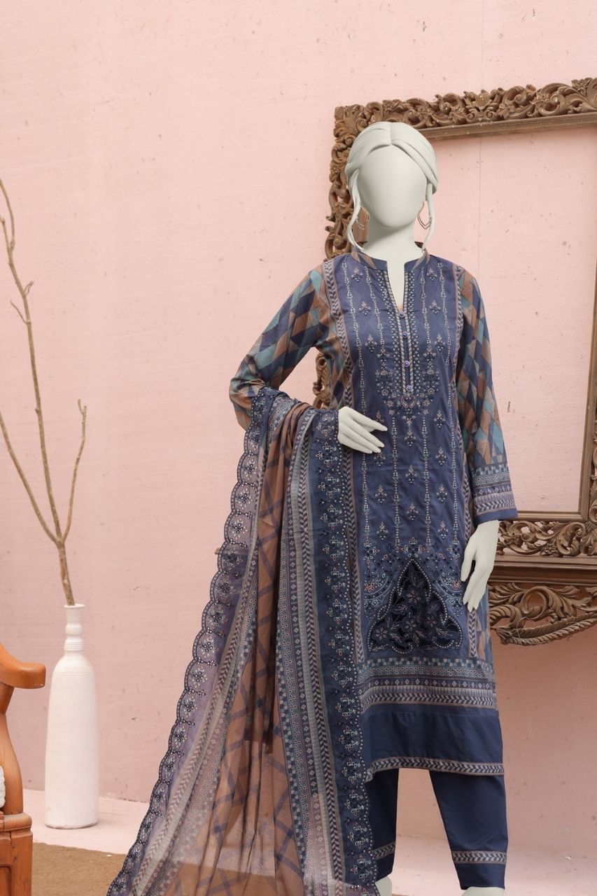 Almeerah Emb With Cutwork Dupatta Lawn 3PC