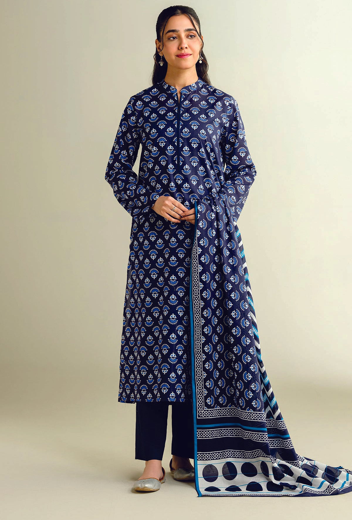 Kayseria Digital Printed Cambric Cotton 3PC