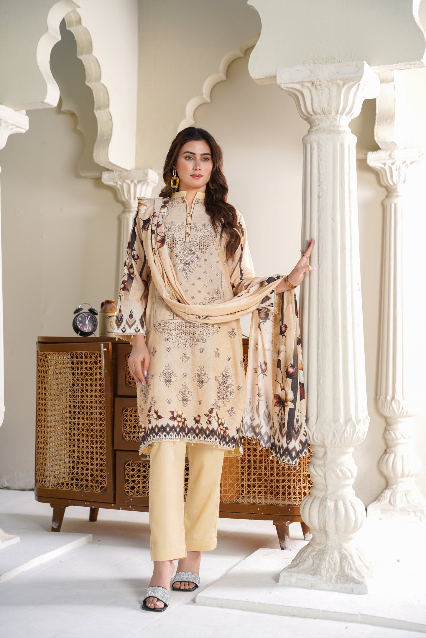 Cora By Anaya Noor Emb Karandi 3-PC
