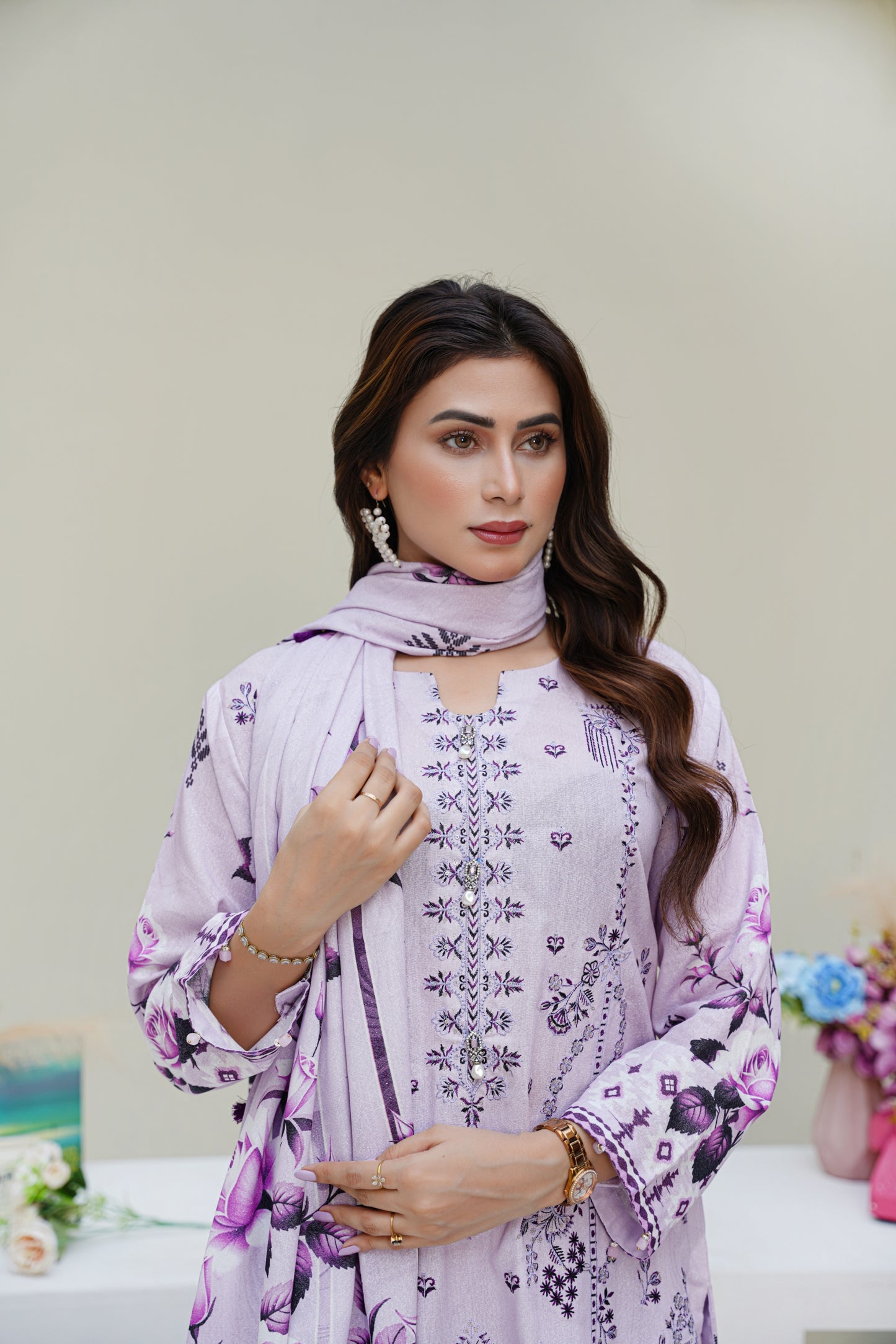 Cora By Anaya Noor Emb Karandi 3-PC